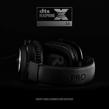 - Logitech G PRO X Gaming-Headset | Corded | Over-Ear Headphones with Blue VO!CE Mic -