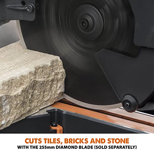 - Evolution Power Tools R255SMS-DB+ Double Bevel Sliding Mitre Saw -