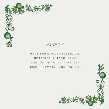 - Tanqueray London Dry Gin | 41.3% vol | 1L | Signature Recipe | Made with 4 Gin Botanicals -