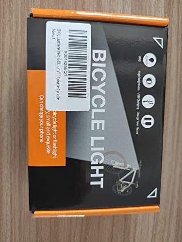 BIKIL Bike Lights Set Front and Back, USB C Rechargeable 6400 mAh Super Bright 2400 Lumen Bicycle light,Easy to Install Bike Headlight and Taillight Combinations,Road and Mountain Cycling Light