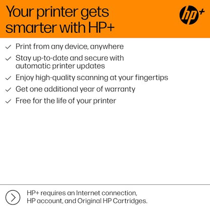 - HP OfficeJet Pro 8132e All-in-One Printer | Colour | Printer for Home | Print, Scan, Copy, Fax Automatic Document Feeder| 3 Months Instant Ink with HP | Print over VPN with HP+ | Up to 3 Year Warranty -