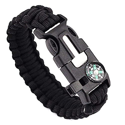- STEK Survival Bracelet | 2 Pack | Paracord Survival Military Bracelet |  With Compass & Whistle -