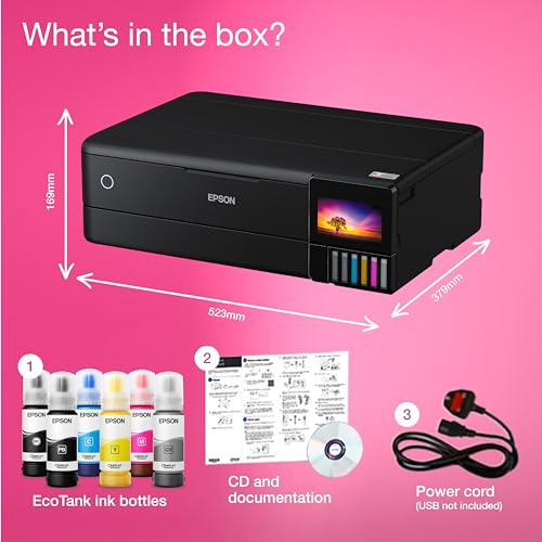 - Epson EcoTank ET-8550 A3+ Wi-Fi Ink Tank Photo Printer -