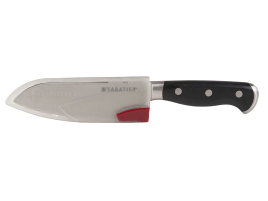 - Sabatier Edgekeeper Stainless Steel Self-Sharpening Utility Knife | 12cm | Ideal for Mincing Herbs, Cutting Vegetables and Fileting Fish | Grey -