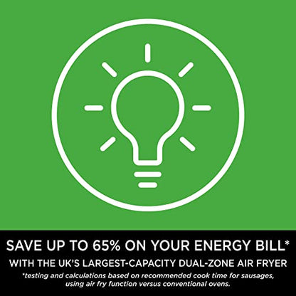 - Ninja Foodi MAX Dual Zone Digital Air Fryer | 2 Drawers | 9.5L | 6-in-1 -