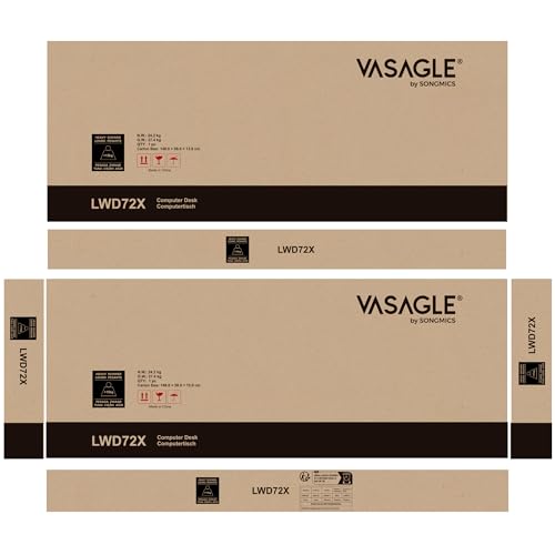 - VASAGLE Computer Desk, L-Shaped Corner Desk -