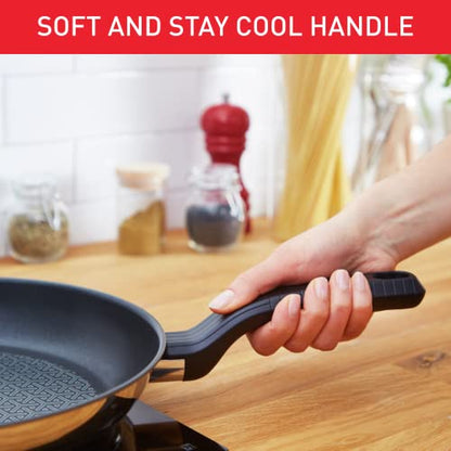 - Tefal 20cm Comfort Max Stainless Steel Non-Stick Frying Pan | Silver -