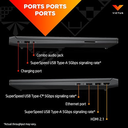 - HP Victus 15" Gaming Laptop, Intel Core i7-12650H | 16 GB RAM | 512 GB SSD | NVIDIA GeForce RTX 4050 Graphics | FHD Display | 144Hz -