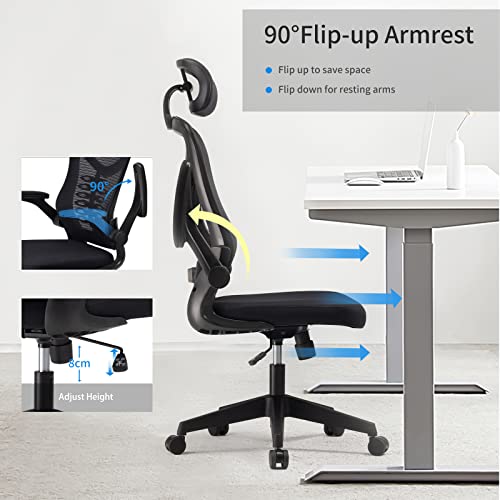 - Magic Life Ergonomic Office Chair | Computer Chair with Adjustable Headrest/Lumbar Support -