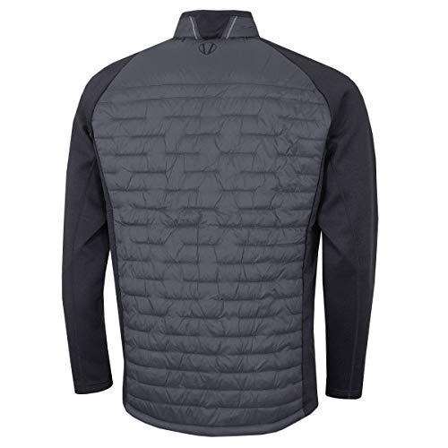 - Sunice Mens Golf Hamilton Thermal Hybrid Jacket  | Charcoal/Char Melange -