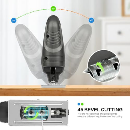 - GALAX PRO 400W Variable Speed Jigsaw | 3000 SPM,±45° Bevel Cutting | Lock-on Button -