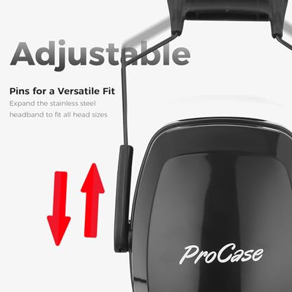 - ProCase Ear Defenders | SNR 36dB Professional Hearing Protection -