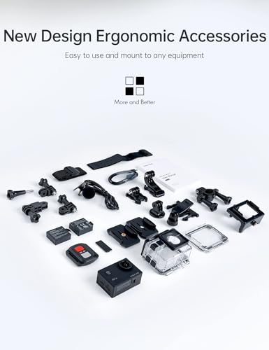 - WOLFANG Action Camera GA100 with 32GB microSDXC Memory Card 4K 30FPS
