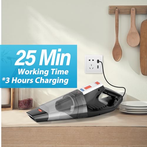 - Hihhy Handheld Vacuum Cleaner | 9000Pa Portable Car Vacuum Cleaner | 135w -