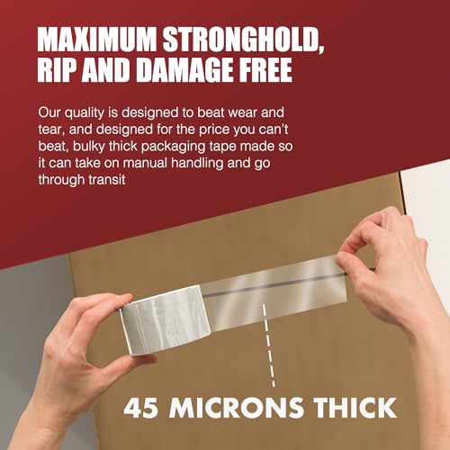 - Merrimen Strong Heavy Duty Clear Packaging Tape | (48MM x 66M) -
