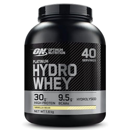 - Optimum Nutrition Platinum Hydro Whey | Hydrolysed Whey Protein | Vanilla Bean -