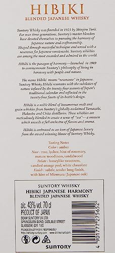 - Hibiki Japanese Harmony Suntory Whisky | 70cl -