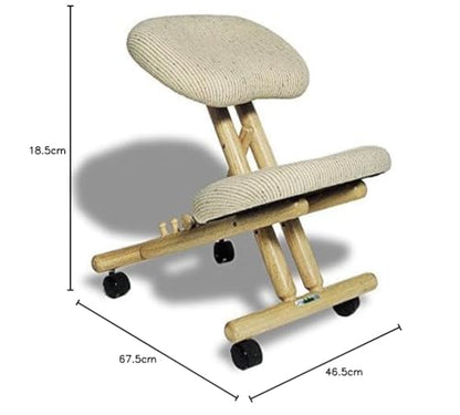 cinius Professional kneeling ergonomic chair without back, in several colours