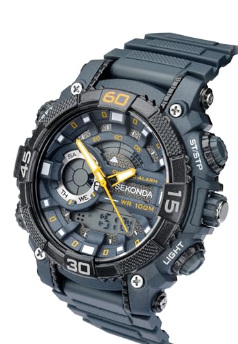- Sekonda Mens Digital Quartz Watch | PU Strap 1349.05 -