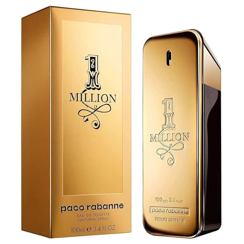- 1 Million by Paco Rabanne Eau De Toilette for Men, 100 ml, Gold