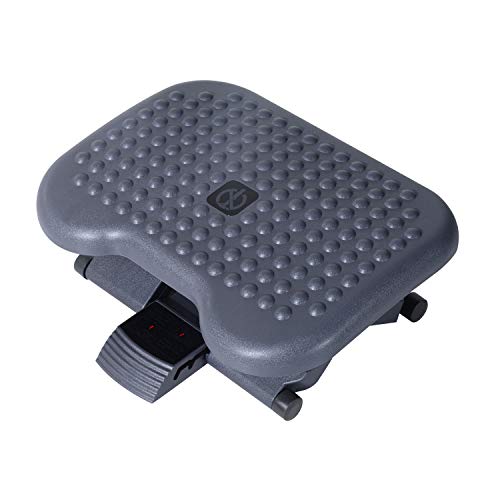 - HOMCOM Footrest | Adjustable Height & Angle Tilting -