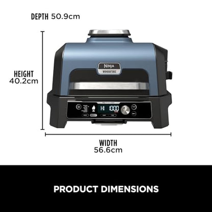 - Ninja Woodfire Pro Connect XL Electric BBQ Grill and Smoker | App Control | Digital Probe -