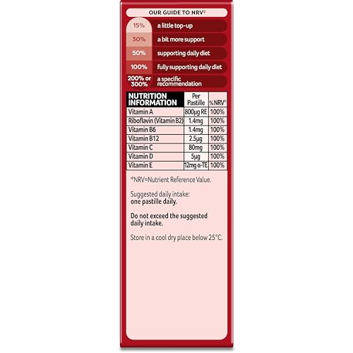 Bassetts Vitamins Adult Raspberry & Pomegranate Flavour Multivitamins 30 Gummy Pastilles