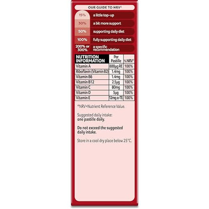Bassetts Vitamins Adult Raspberry & Pomegranate Flavour Multivitamins 30 Gummy Pastilles