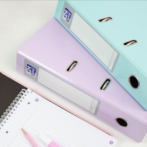 - Oxford A4 Lever Arch Files | Pastel Pack of 3 | Heavy Duty Folders -