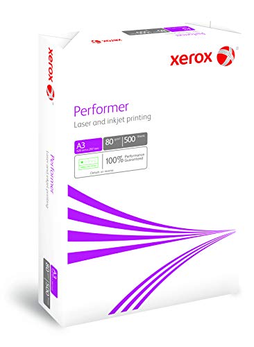 - Xerox Performer Multifunctional Paper 80gsm 500 Sheets per Ream A3 White.