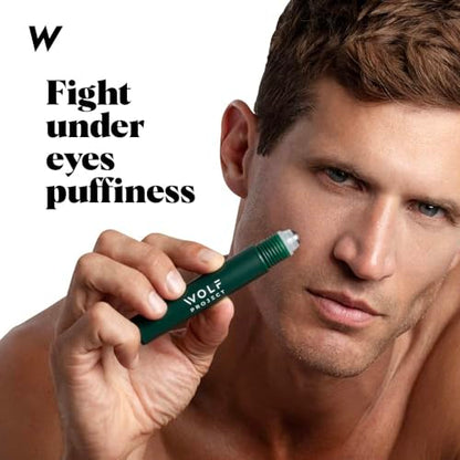 - Wolf Project Under Eye Roller with Caffeine, Vitamin C and Peptides