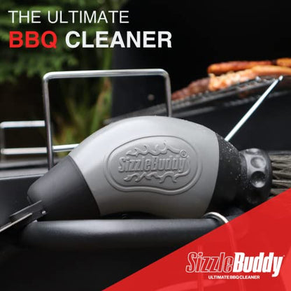 - Sizzle Buddy BBQ Brush with Scraper | Stainless Steel BBQ Cleaning Brush -