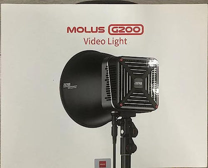 - ZHIYUN MOLUS G200 COB LED Video Light 200W CCT 2700K-6500K Bowens Mount