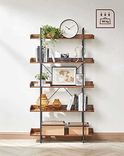 - VASAGLE Bookcase, 5-Tier Shelving Unit -