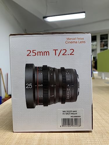 - Meike 25mm T2.2 Manual Focus Prime Mini Cinema Lens -