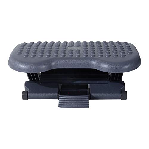 - HOMCOM Footrest | Adjustable Height & Angle Tilting -