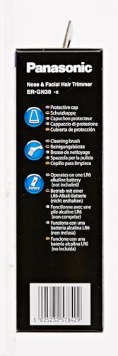 - Panasonic ER-GN30 | Wet & Dry Electric Facial Hair Ear and Nose Hair Trimmer -