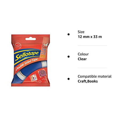 - Sellotape Double Sided Tape | Strong Double Sided Tape for Everyday Use -