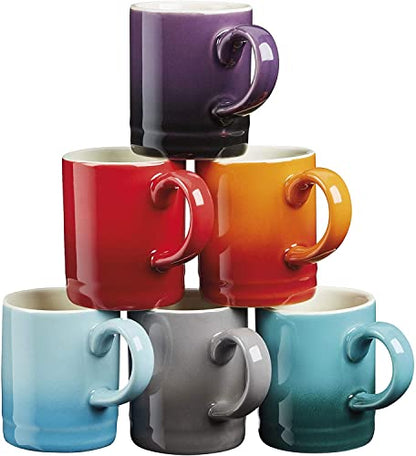 Cooks Professional 4 Piece Espresso Cup Set | Made from Durable Stoneware | Multi