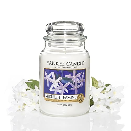 - Yankee Candle Scented Candle, Midnight Jasmine Large Jar Candle, Gifts for Women