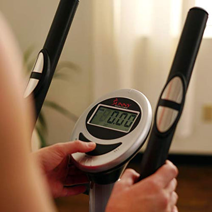 - Sunny Health & Fitness Legacy Stepping Elliptical Machine | Total Body Cross Trainer -