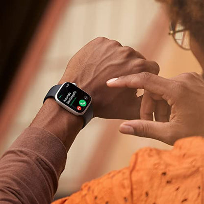Apple Watch Series 8 (GPS, 41MM) - Midnight Aluminium Case with Midnight Sport Band (Renewed)