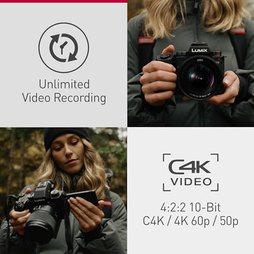 - Panasonic LUMIX S5II Full Frame Mirrorless Camera Kit with New Phase Hybrid AF -
