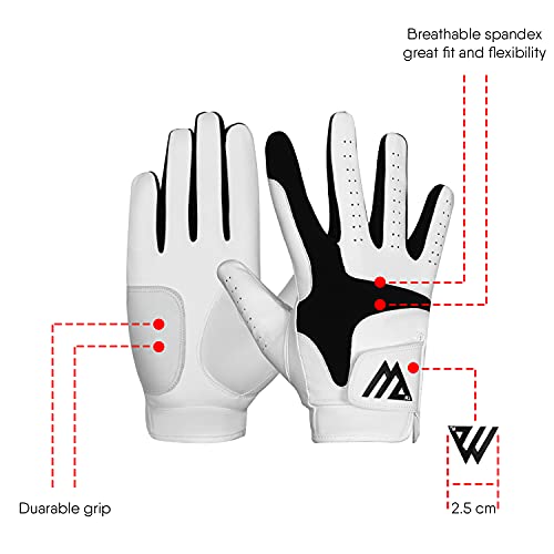- WESTWOOD FOX Golf Glove Men Left Hand Right Non Slip Leather Grip