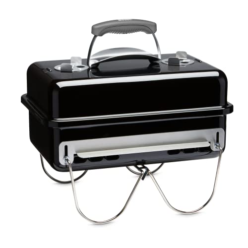 - Weber Go-Anywhere Barbeque Grill | Portable Grill | Table Top Camping Barbeque with Lid |