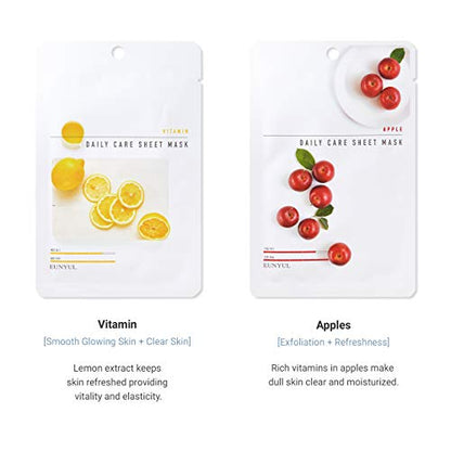 - [Pack of 12] EUNYUL Daily Care Face Sheet Mask Pack