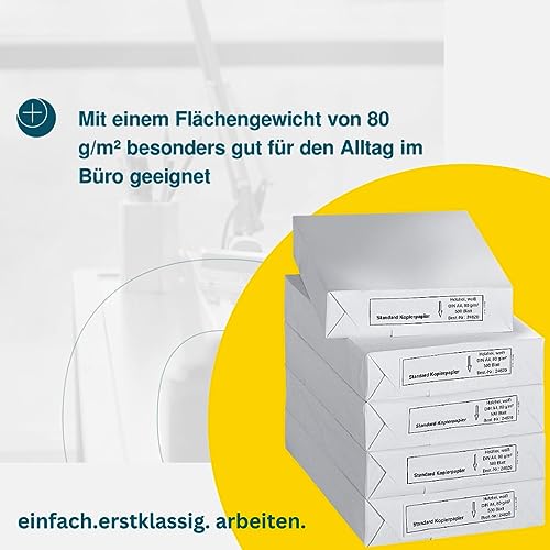 - Schäfer Shop Copy Paper A4 | 80 g/m² Paper | Printer Paper | Laser Paper -
