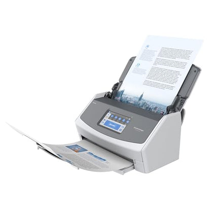 - ScanSnap iX1600 White Document Scanner | Desktop | Double Sided with WiFi | Touchscreen -