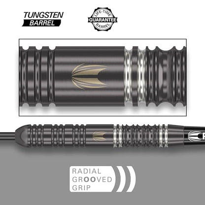 - TARGET Darts Ares | 22G | 80% Tungsten Steel Tip Darts Set | 6 Pro Grip Shafts | 9 Pro Ultra Flights - Dart Wallet Bundle -