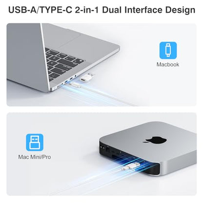 - TECURS Mac Keyboard Backlit |Quiet Slim USB Wired Computer Keyboard -